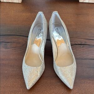 Michael Kors Gold Glitter Heels